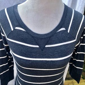 **SOLD**Hollister Blue White Colorblock Long Sleev